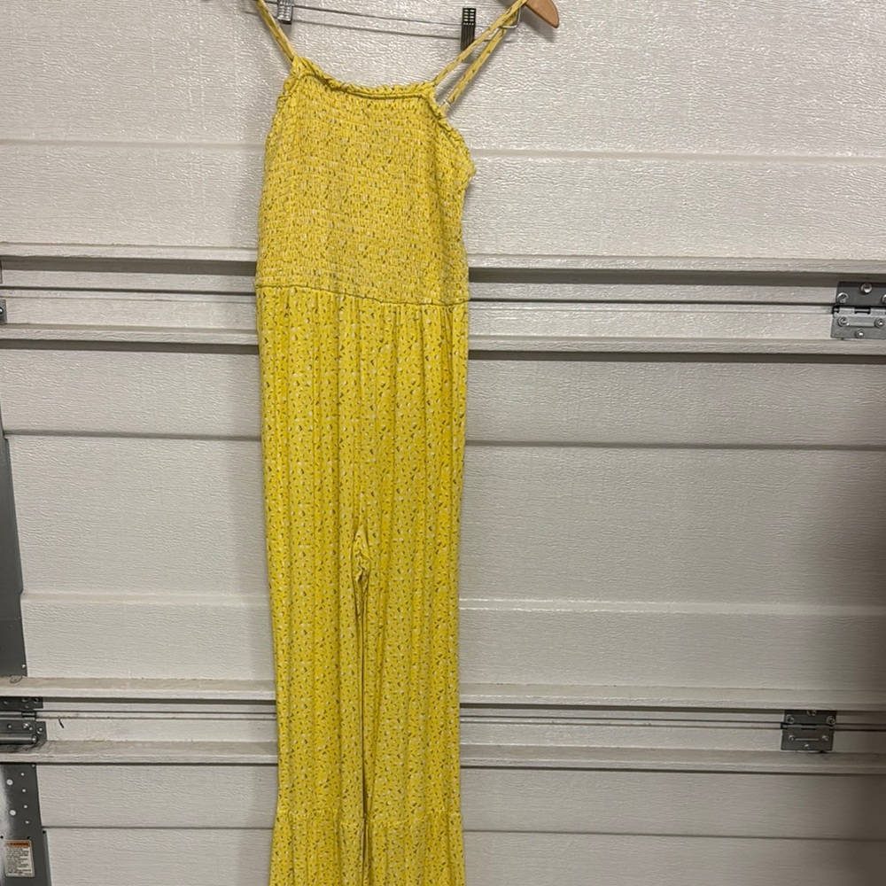 Yellow Floral Jumpsuit